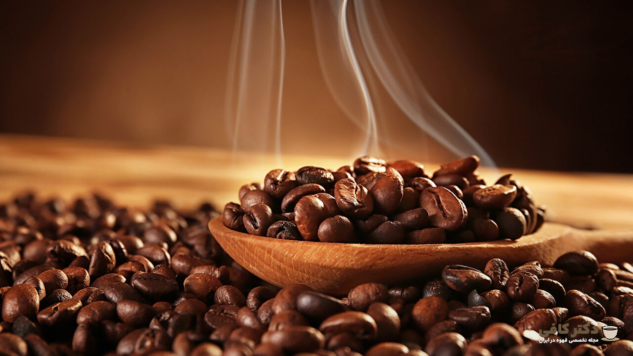 دانه‌های قهوه روبوستا