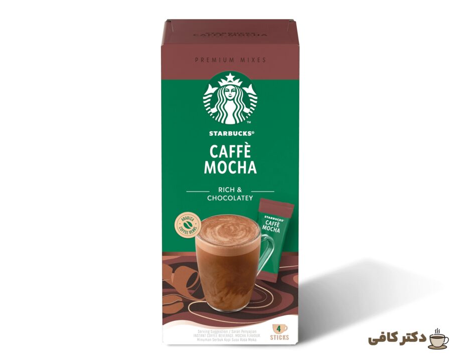 در ترکیبات قهوه فوری موکا، می‌توان مواردی متعددی همچون شکر، کاکائو و کافی میت را به صورت مخلوط شده مشاهده کرد.