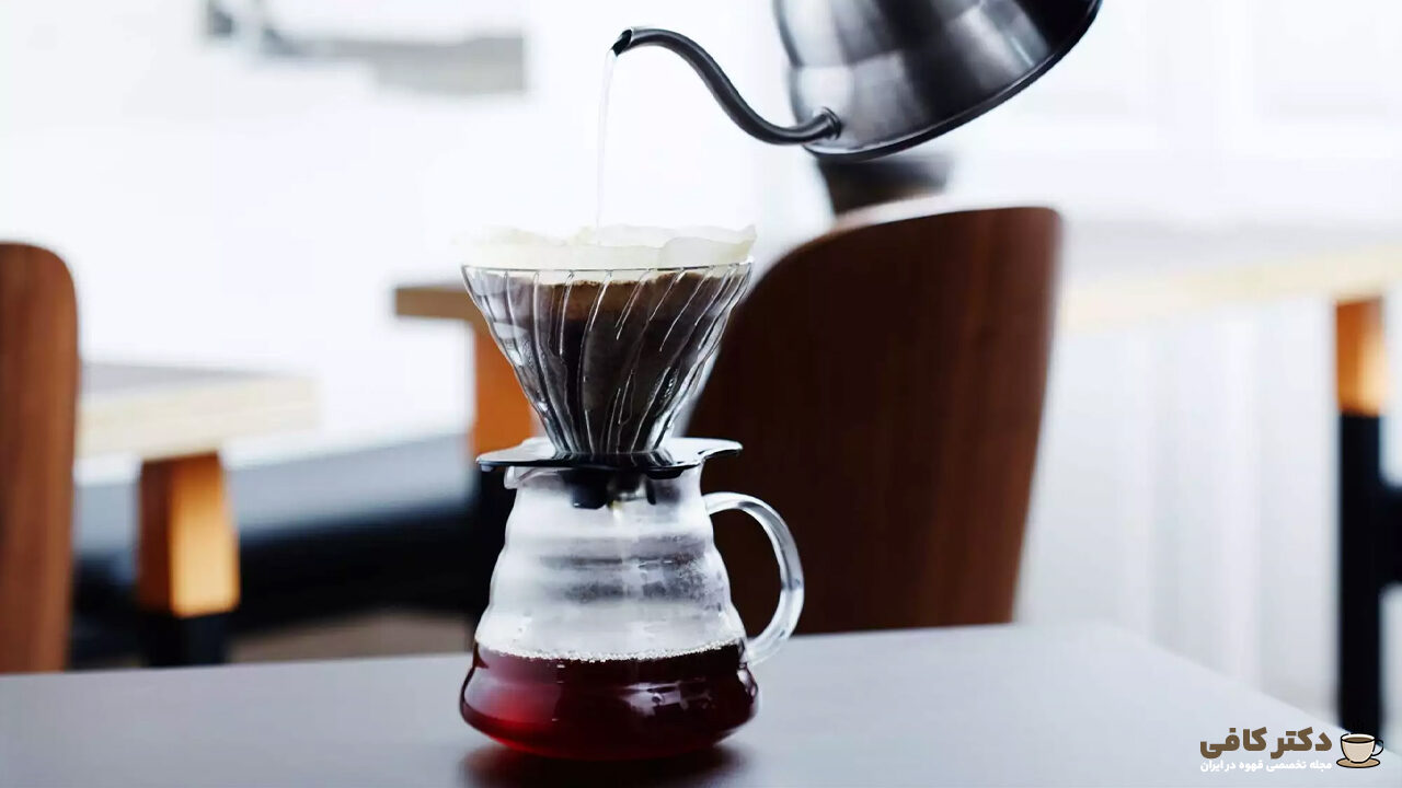 میزان درجه آسیاب قهوه برای پور اور تقریباً‌ متوسط خواهد بود.