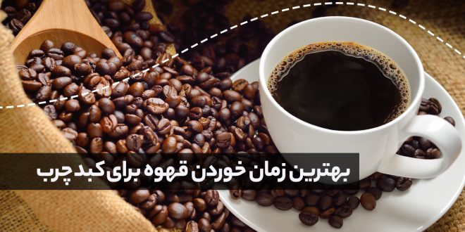 فنچان قهوه در کنار دانه های قهوه